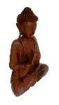 Buddha Hartholz, Figur Buddha aus Holz geschnitzt - 32 cm - P1020929-2 a.jpg